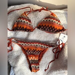 Colorful Zigzag Pattern Bikini